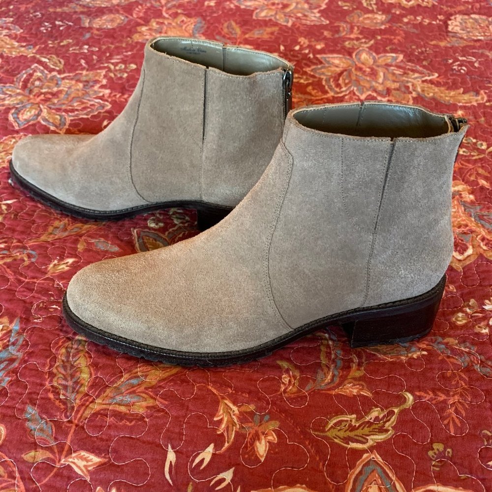 DELMAN Leather Suede Booties - BRAND NEW!